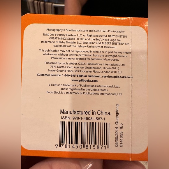 Baby Einstein 12 Board Books by PI LTD. Children's Features colors,music,animals - Picture 11 of 15